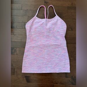 Lululemon Stripe Pink Top (no size- measurements inside)